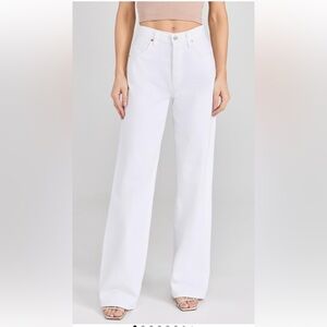 Citizens Of Humanity White Flare & Wide Leg Jeans